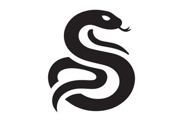 snake silhouette vector illustration, animal illustrations artwork and design