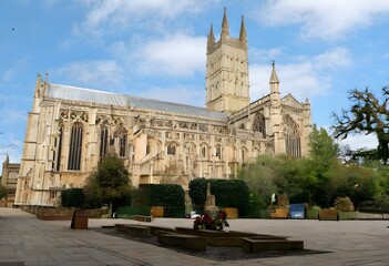 Fototapeta premium A view of Gloucester Cathedral