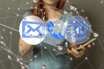 mail communication support contact concept service