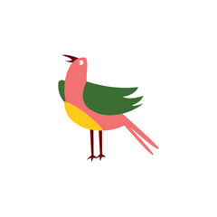 Obraz premium Bird icon on background for graphic and web design. Creative illustration concept symbol for web or mobile app