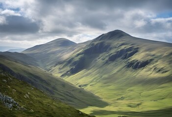 Fototapeta premium A view of Scarfel Pike in the Lake District
