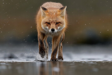 Island Fox in natural environment ultra-realistic photo