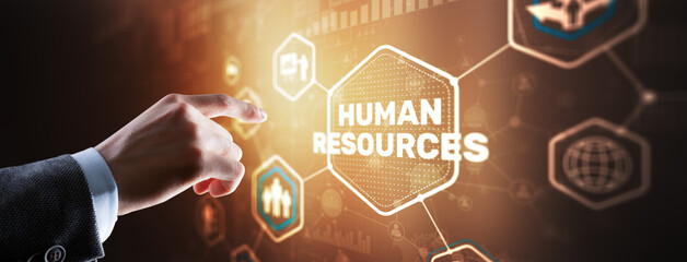 New Human resource management. HR. Team Building and recruitment concept