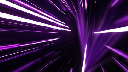 Abstract Purple and White Neon Lights
