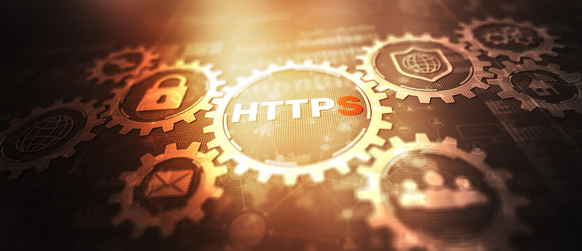 HTTPS. New HyperText Transfer Protocol Secure 2024. Web Internet concept