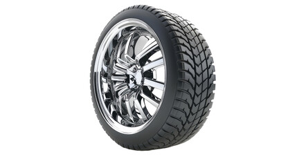 Obraz premium Car tire, transparent background PNG