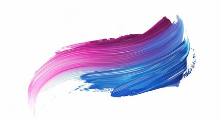 Abstract Swirl of Pink and Blue Paint