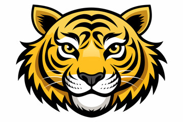 tiger head vector, tiger icon vector illustration, tiger silhouette of a tiger isolated on a white background, eps, png, svg, tiger vector