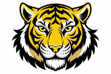 tiger head vector, tiger icon vector illustration, tiger silhouette of a tiger isolated on a white background, eps, png, svg, tiger vector