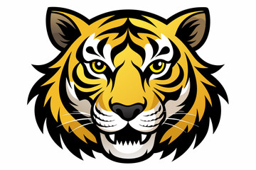 tiger head vector, tiger icon vector illustration, tiger silhouette of a tiger isolated on a white background, eps, png, svg, tiger vector