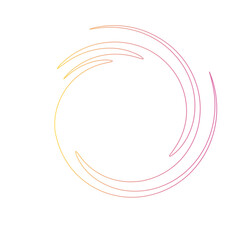 Obraz premium Linestroke Spiral Gradient shape