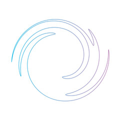 Fototapeta premium Linestroke Spiral Gradient shape