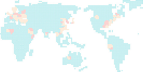 dot world map  background design
