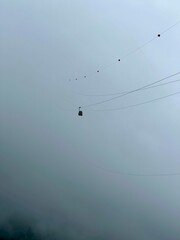 Cablecar headed into the clouds