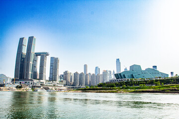 Obraz premium Chongqing Raffles Shopping Center, Chaotianmen Square