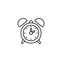 Alarm clock icon vector. EPS 10 editable vector