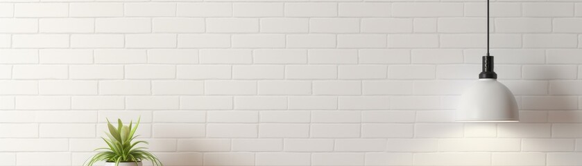 Obraz premium Minimalist Interior Mockup with Blank Canvas 