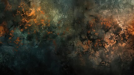 Dark and mysterious rustinspired artwork with a language twist