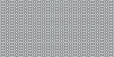 Dark gray abstract wide horizontal banner with hexagon carbon fiber grid and orange glowing lines. Orange neon lines vector background, eps10.