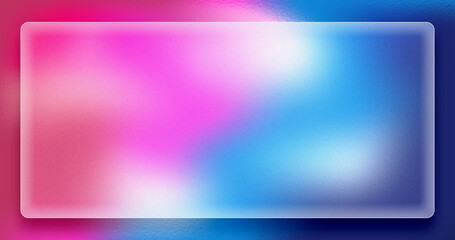 glassmorphism effect with frosted glass on colorful fluid gradient background. realistic glass morphism effect with set of transparent glass plate. Card on the pedestal on colorful background