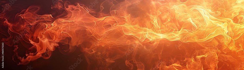 Aufkleber intense abstract fire patterns with dynamic smoke textures and fiery concept