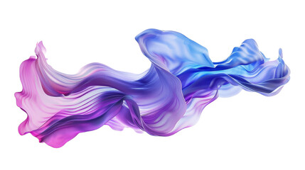 Obraz premium Abstract blue purple wave fluid isolated on transparent background