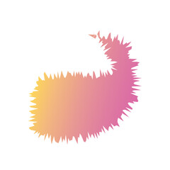 Abstracts random organic Gradient shapes