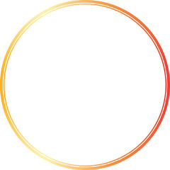 Gold circle frame luxury vector outline