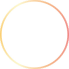 Gold circle frame luxury vector outline