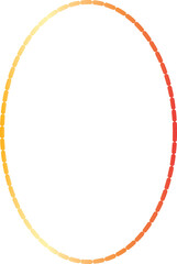 Gold circle frame luxury vector outline