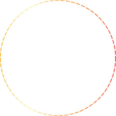 Gold circle frame luxury vector outline