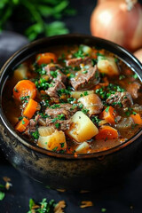 Rustic Lamb Stew with Potatoes and Carrots