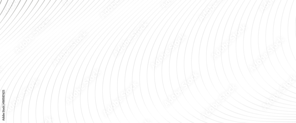 Poster Vector abstract wave element of the pattern of gray lines on white background wave pattern with wave with lines created using blend tool.