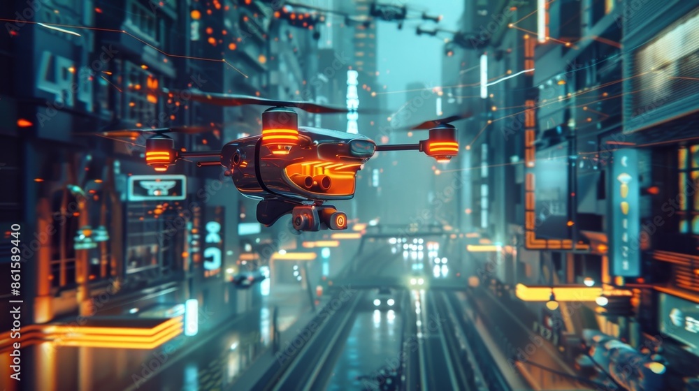 Poster a fully autonomous drone delivery system powered by 6g technology ensuring fast and efficient delive