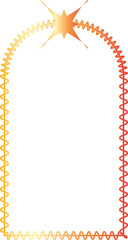 Gold frame luxury vector outline