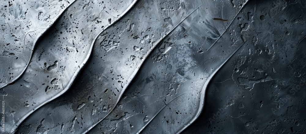 Aufkleber Metallic abstract designs on a textured cement surface with copy space image.