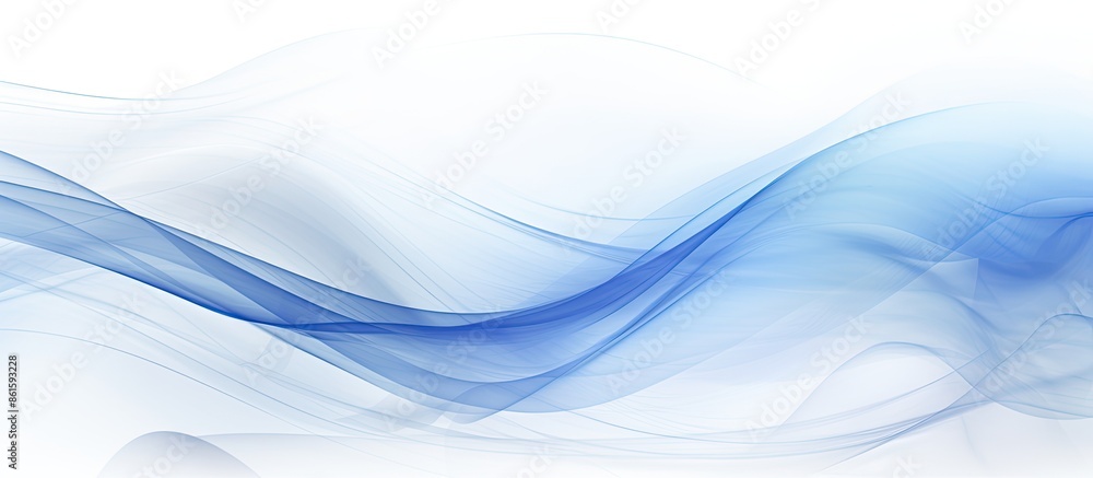 Poster blue and white abstract background with copy space image.