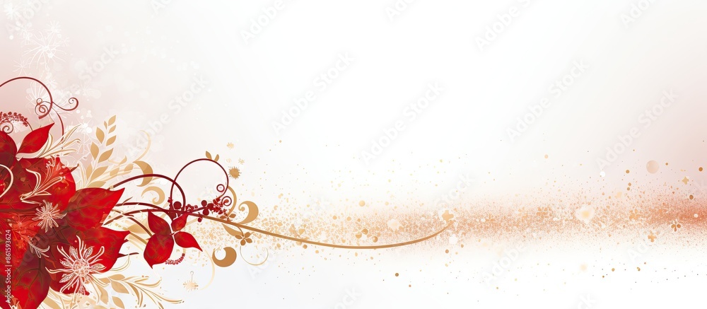 Poster Festive border design with copy space image.
