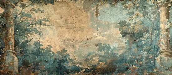 Obraz premium vintage tapestry. with copy space image. Place for adding text or design