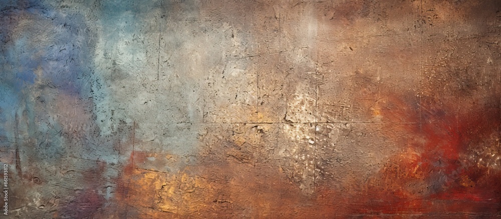 Poster metallic background with grunge and scratched colors, offering copy space image.