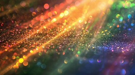 Naklejka premium Background Abstract Texture Rainbow Overlay Sunlight Glitter