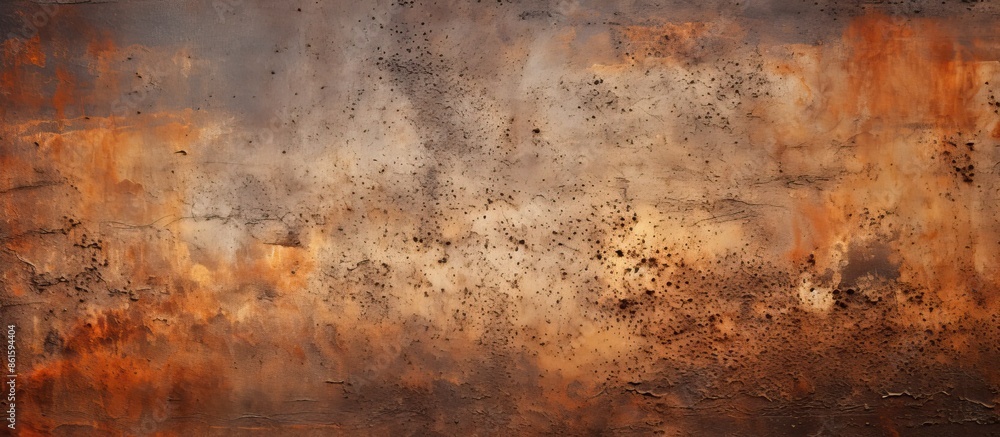 Poster Background with a rusty metal texture ideal for copy space image.