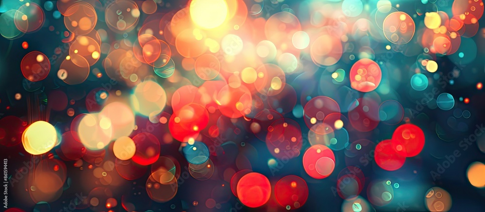 Leinwandbilder Create a background with blurred elements and bokeh effects to achieve a visually appealing copy space image.