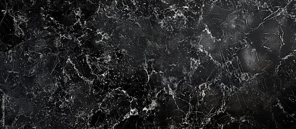 Poster New classic granite background in perfect black color for design. High quality texture in extremely high resolution. with copy space image. Place for adding text or design