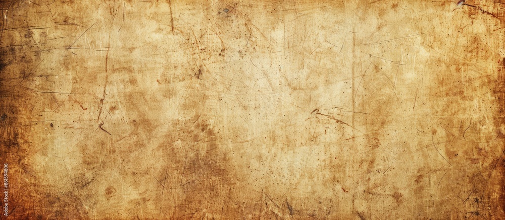 Leinwandbilder vintage and aged paper showcasing a weathered surface with stains and scratches, suitable for a back