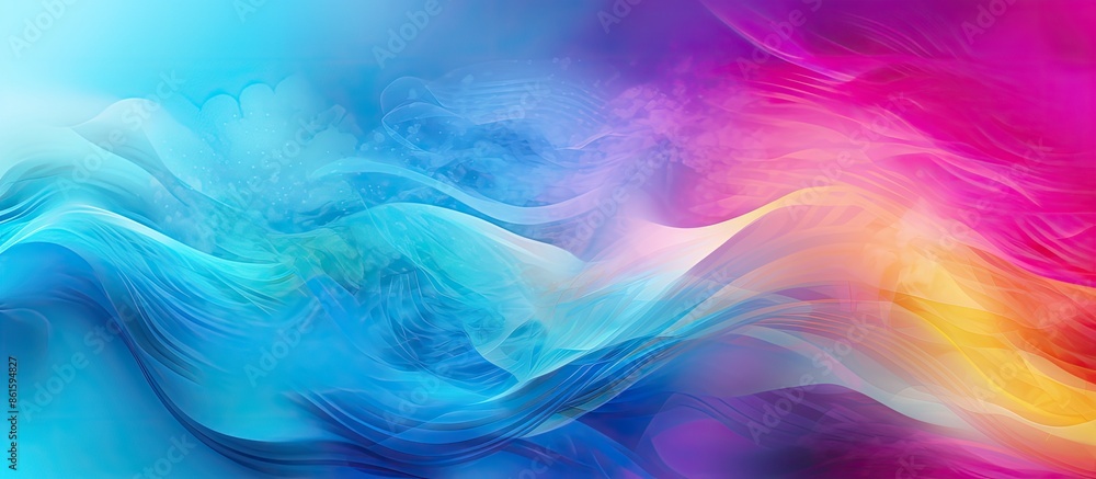 Poster Colorful abstract background with copy space image.