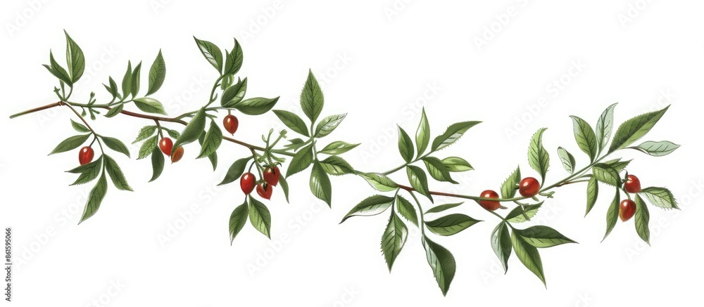 Poster Gardening. Displanting butchers broom. with copy space image. Place for adding text or design