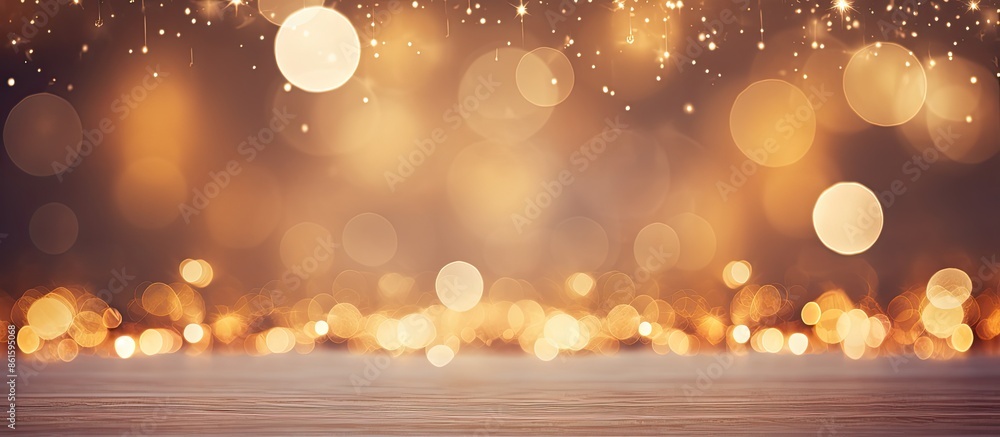 Aufkleber captivating festive backdrop with vintage lights blurred. bokeh background perfect for christmas and