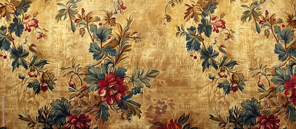Aufkleber vintage tapestry. with copy space image. place for adding text or design