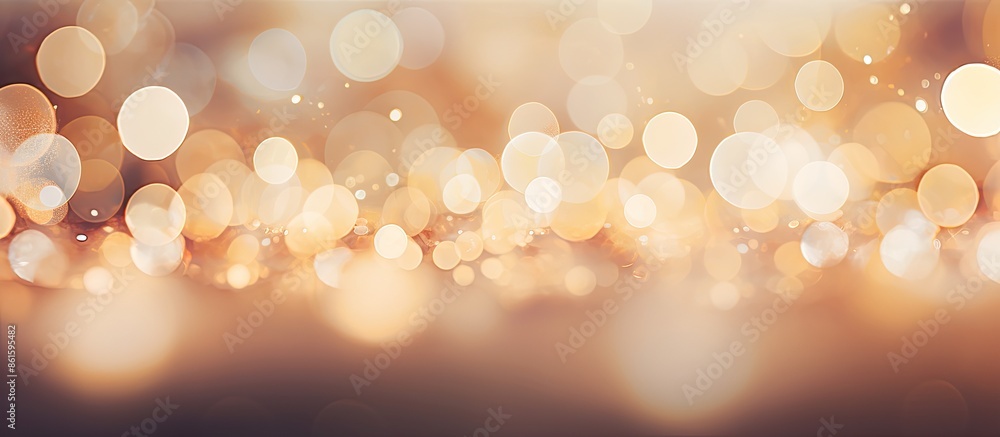 Aufkleber bokeh background with copy space image ideal for wedding wallpaper and text.